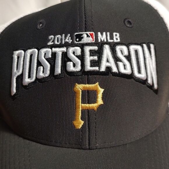 47 Brand Pittsburgh Pirates 2014 Post Season Mesh Velcroback Hat - Picture 2 of 10
